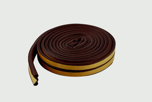 Woodside Epdm P Rubber Strip 5m Brown