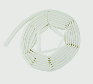 Woodside TPE Rubber Strip Draught Excluder Omega Section 6m White