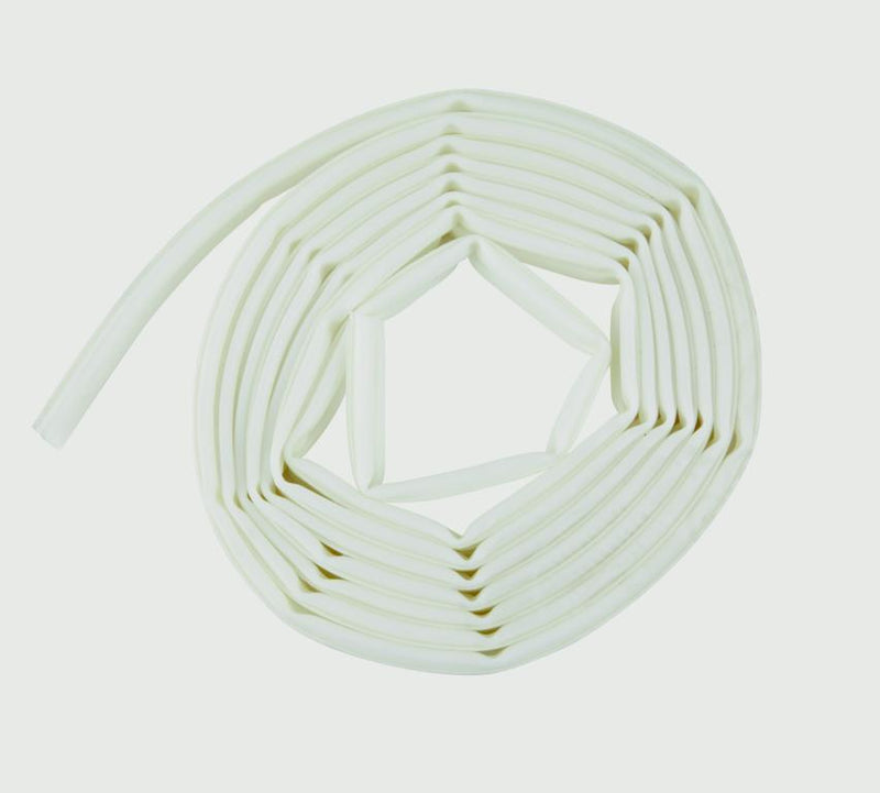 Woodside TPE Rubber Strip Draught Excluder Omega Section 6m White