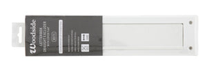Woodside Letterbox Draught Excluder With Cover White