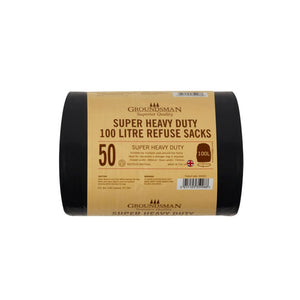Groundsman Super Heavy Duty Refuse Sacks 100L Roll of 50
