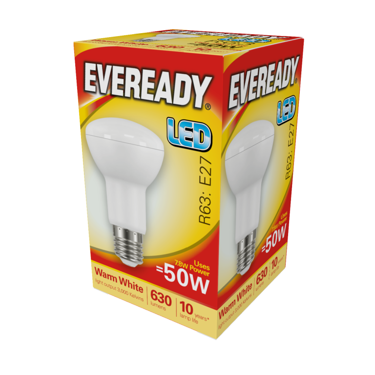 Eveready LED R63 E27 7W 600 Lumen Warm White 3000k