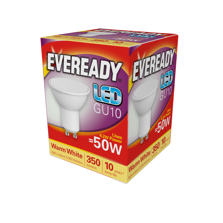 Eveready LED GU10 5W 345lm Warm White 3000k