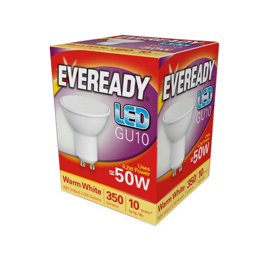 Eveready LED GU10 5W 345lm Warm White 3000k