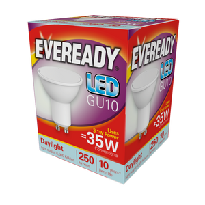 Eveready LED GU10 3W 250lm Daylight 6500k