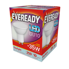 Eveready LED GU10 3W 250lm Daylight 6500k
