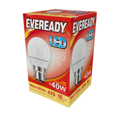 Eveready LED Golf 6w 470lm Warm White 3000k B22