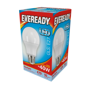 Eveready LED GLS 5.6w 480lm Daylight 6500k E27
