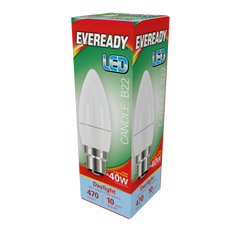 Eveready LED Candle 6W 470lm Daylight 6500k B22