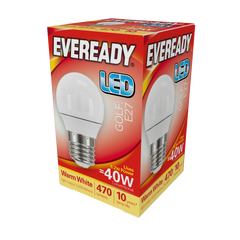 Eveready LED Golf 6w 470lm Warm White 3000k E27