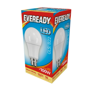Eveready LED GLS 14w 1521lm Warm White 3000k B22