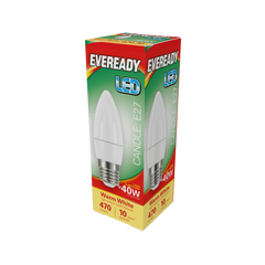 Eveready LED Candle 6W 470lm Warm White 3000k E27