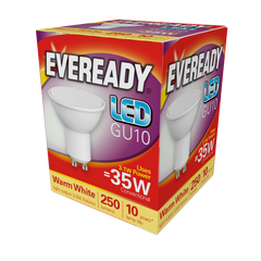 Eveready LED GU10 3W 235lm Warm White 3000k