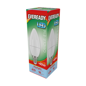 Eveready LED Candle 6W 480lm Daylight 6500k E14
