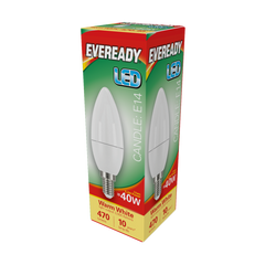 Eveready LED Candle 6W 470lm Warm White 3000k E14
