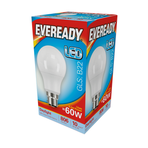 Eveready LED GLS 9.6w 806lm Daylight 6500k B22