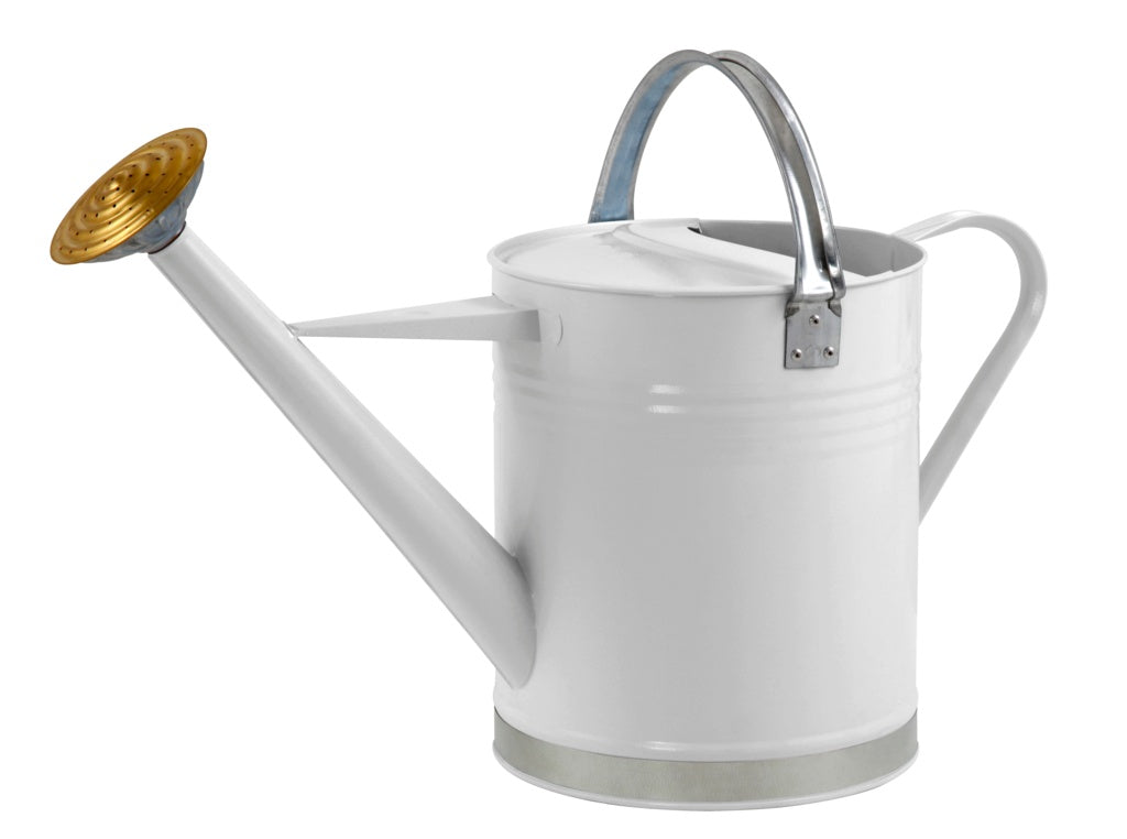 Ambassador Metal Watering Can Cream  2 Gallon