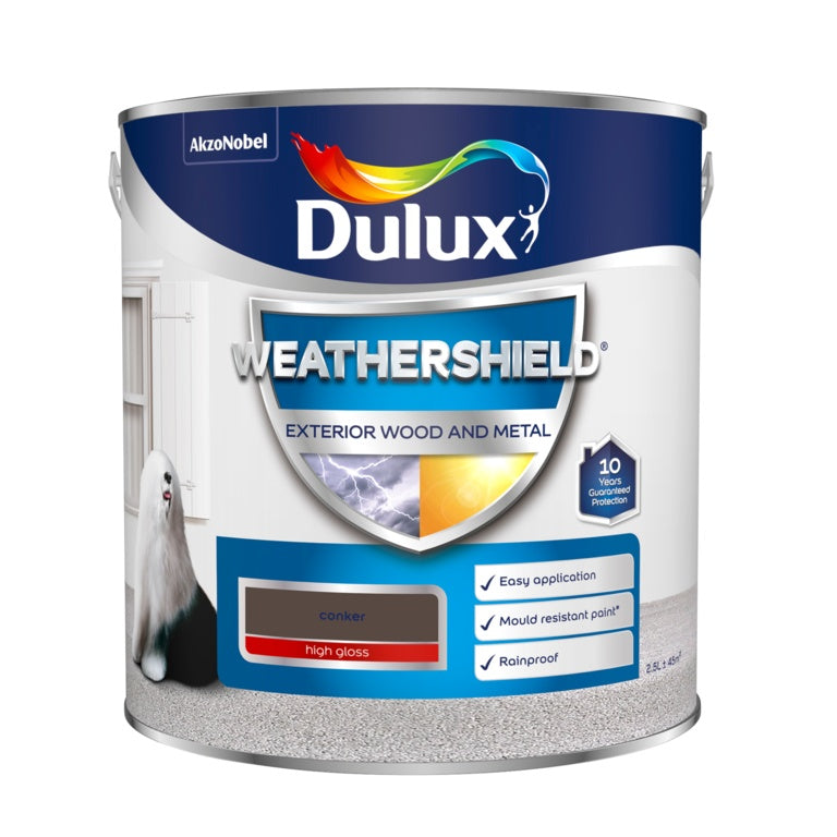 Dulux Weathershield Exterior Gloss 2.5L Black
