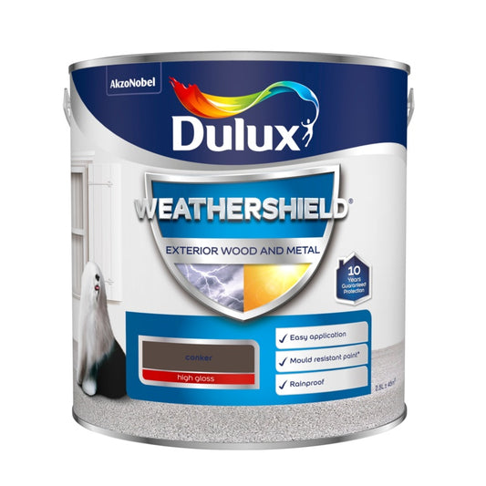 Dulux Weathershield Exterior Gloss 2.5L Black