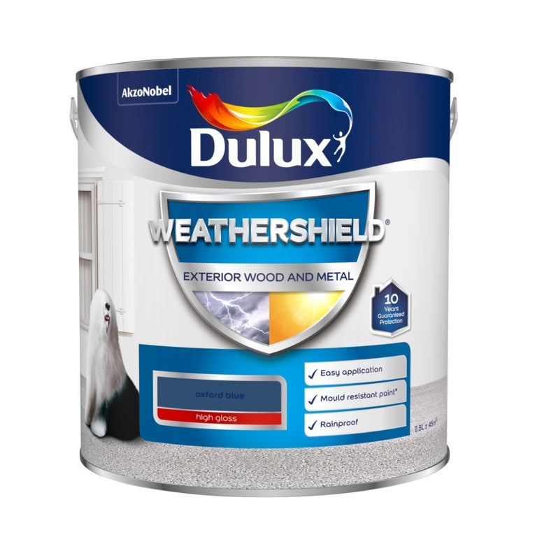 Dulux Weathershield Exterior Gloss 2.5L Black