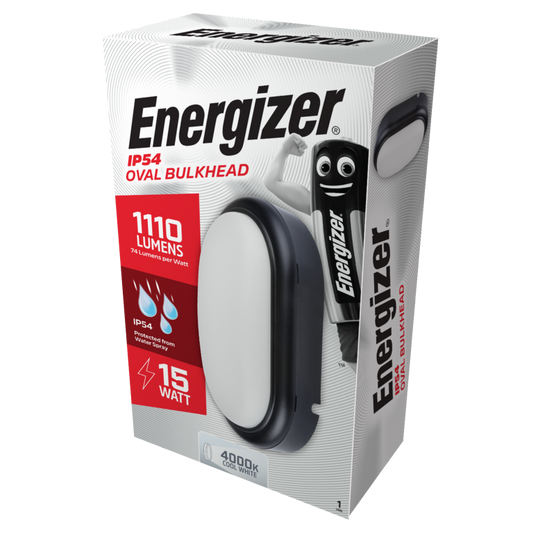 Energizer LED Oval Bulkhead IP54 15w 4000k Cool White