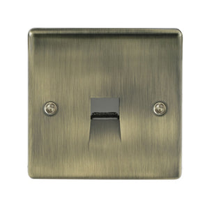 BG Telephone Socket Master Antique Brass
