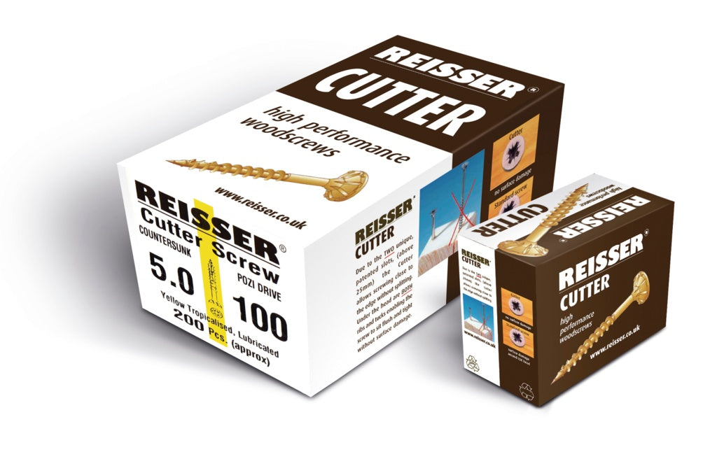 Reisser Cutter High Performance Woodscrew YP 6.0 x 150mm Box 100