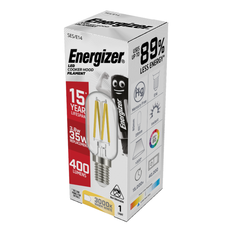 Energizer Filament LED Cooker Hood E14 3.8w 420lm