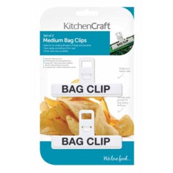 KitchenCraft Plastic Bag Clip Medium 2 Piece