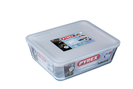 Pyrex Rectangular Dish With Lid 4L