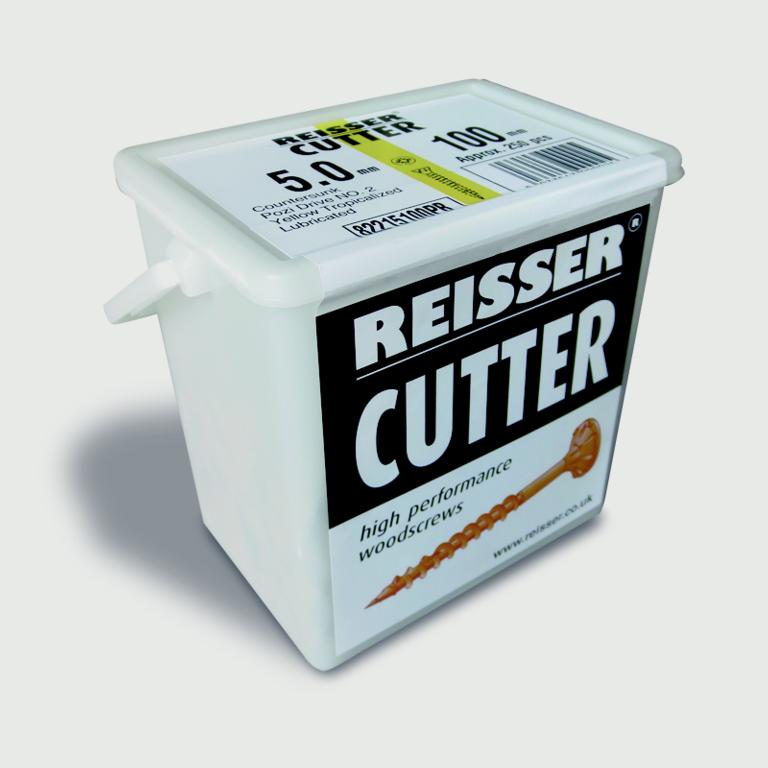 Reisser Cutter High Performance Woodscrew 5.0 x 100mm 250 Piece Tub
