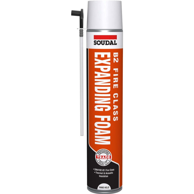 Soudal B2 Fire & Acoustic Expanding Foam 750ml HAND HELD