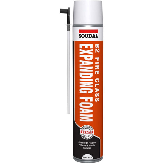 Soudal B2 Fire & Acoustic Expanding Foam 750ml HAND HELD
