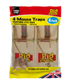 The Big Cheese Wooden Mouse Trap 4 Pack