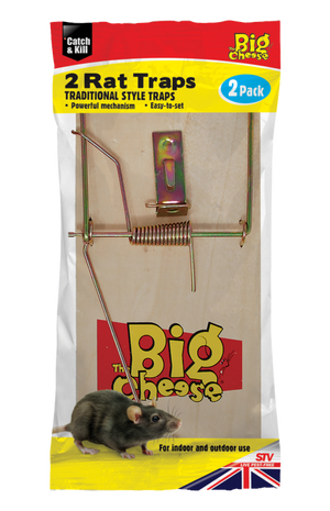 The Big Cheese Wooden Rat Trap 2 Pack
