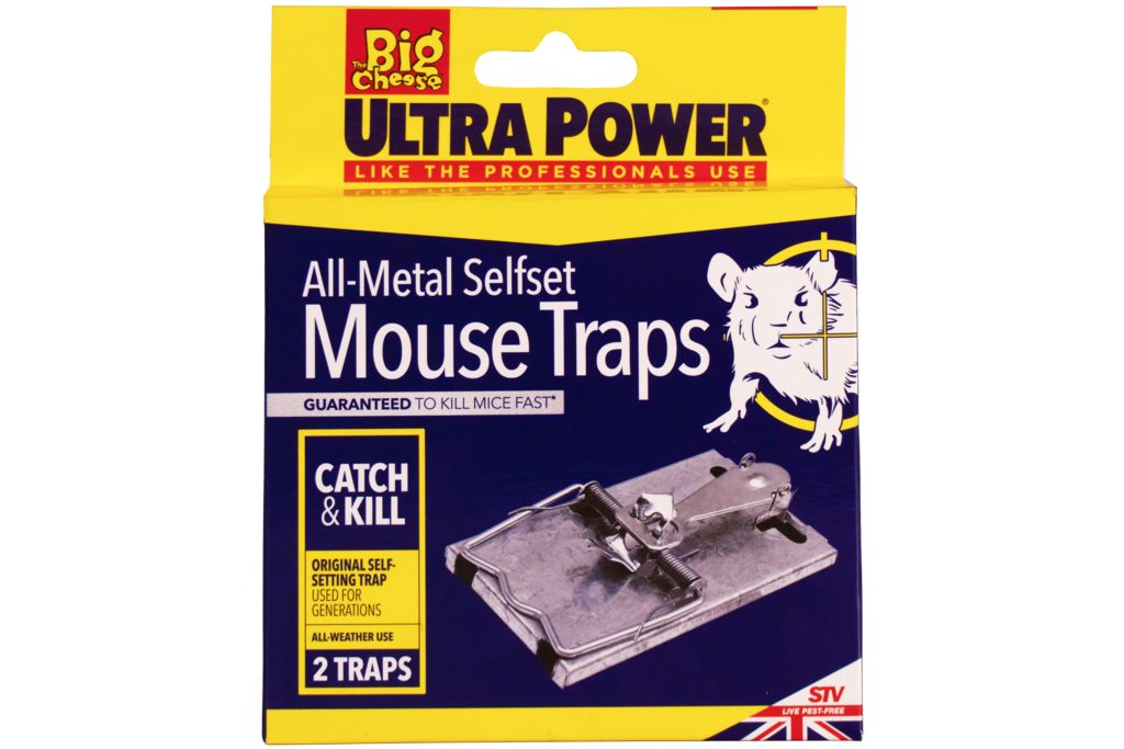 Ultra Power All Metal Self Set Mouse Trap Twin Pack