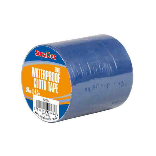 SupaDec Waterproof Cloth Tape 48mm x 4.5m Black