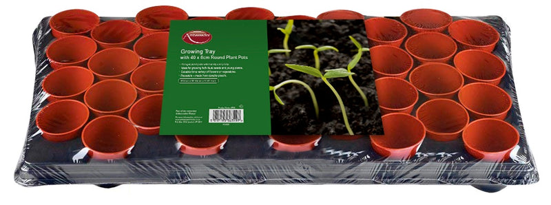 Ambassador Growing Tray 18 x 9cm Round Pots