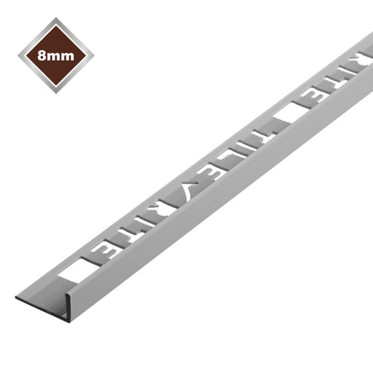 Tile Rite 8mm L Profile PVC Tile Trim Grey