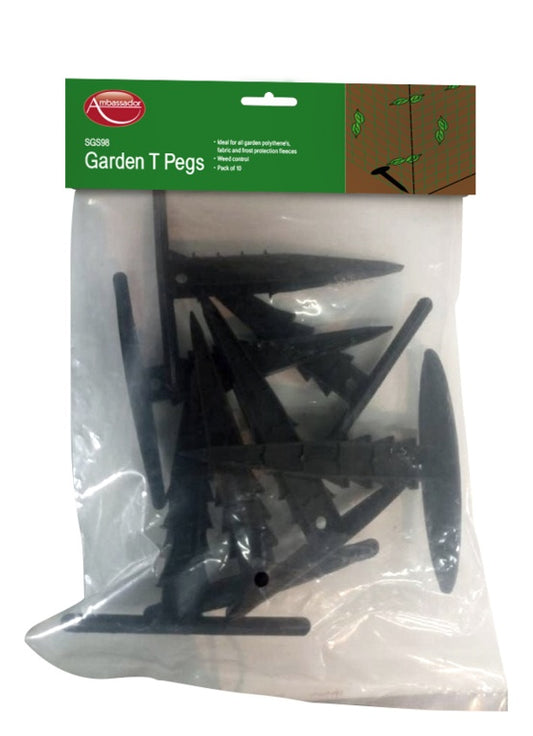 Ambassador Garden Fabric T Pegs Pack 10