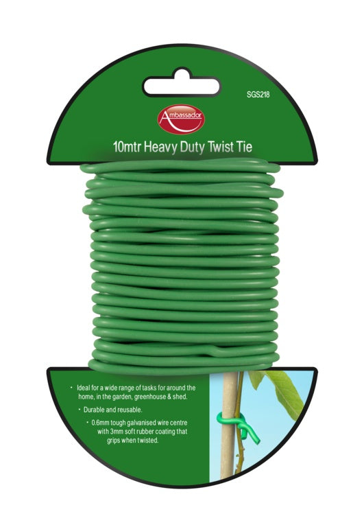 Ambassador Heavy Duty Twist Tie 10m