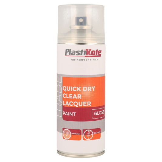 PlastiKote Quick Dry Clear Lacquer 400ml Gloss