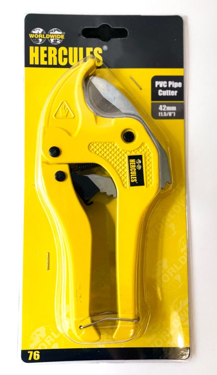 Hercules Plastic Pipe Cutter 1/8" 1.5/8" Cap