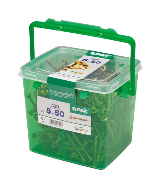 Spax Yellox Woodscrews 5 x 50mm 430 Piece