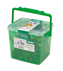 Spax Yellox Woodscrews 5 x 90mm 150 Piece