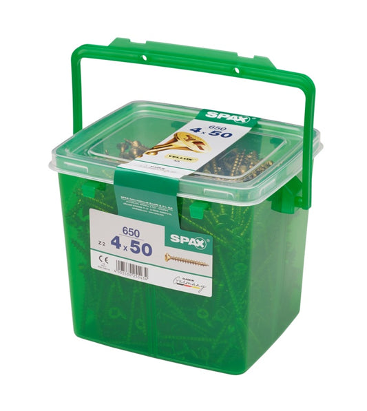 Spax Yellox Woodscrews 5 x 90mm 150 Piece