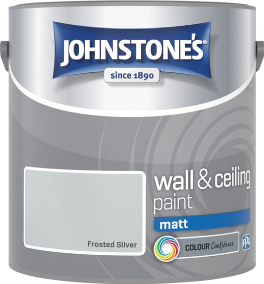Johnstone's Wall & Ceiling Matt 2.5L Frosted Silver