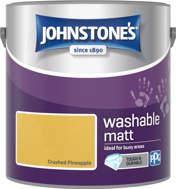 Johnstone's Washable Matt 2.5L Crushed Pineapple