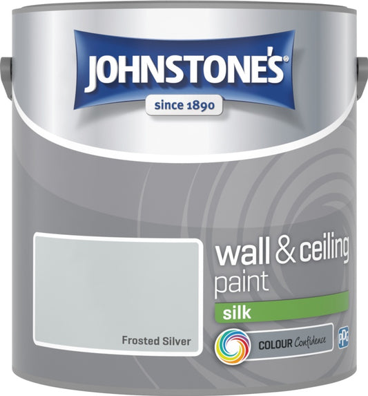 Johnstone's Wall & Ceiling Silk 2.5L Frosted Silver