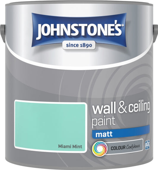 Johnstone's Wall & Ceiling Matt 2.5L Miami Mint